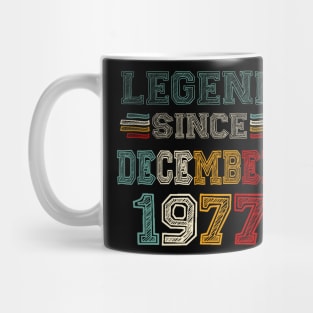 46 Years Old Legend Since December 1977 46th Birthday Mug